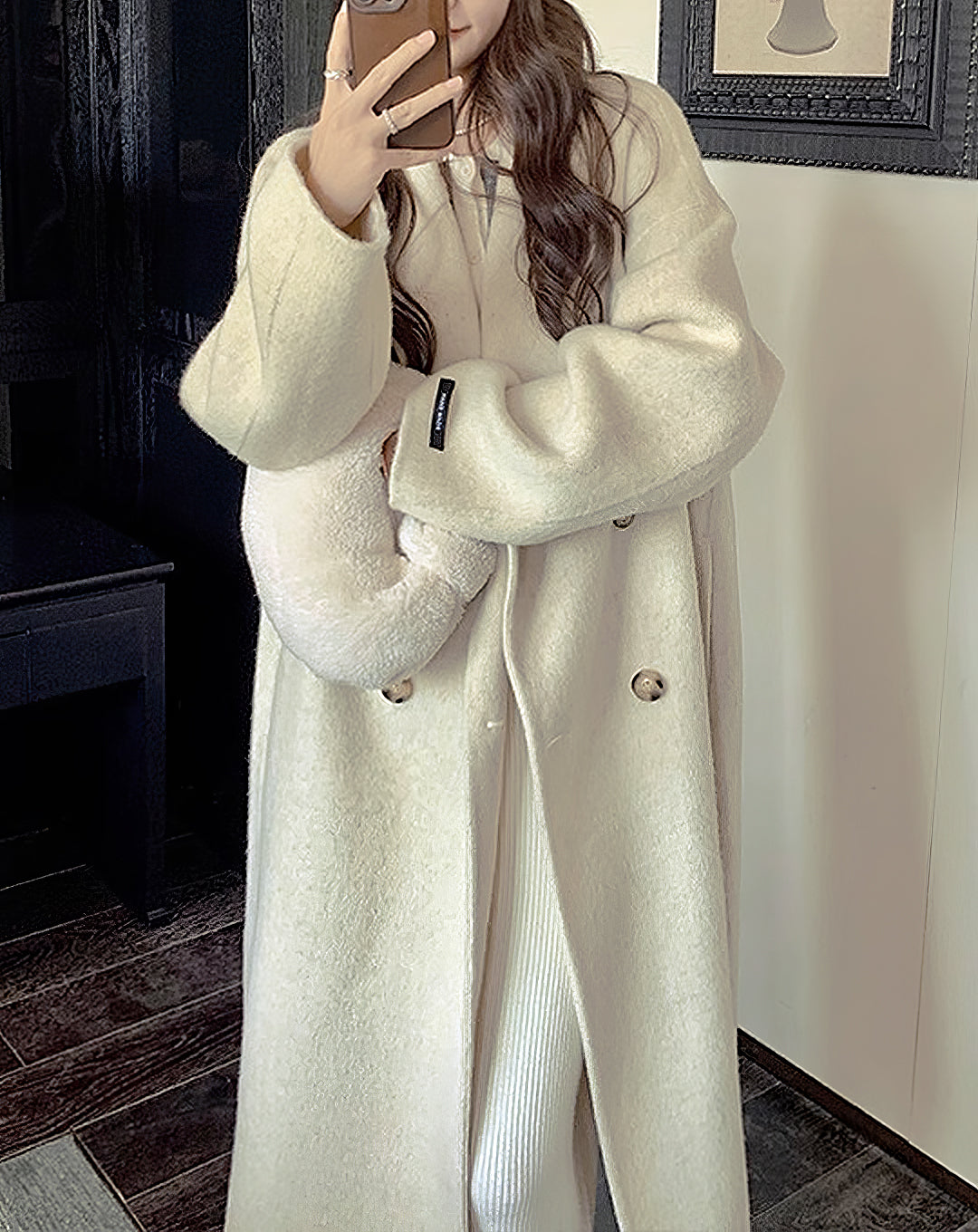 ♀Double Breasted Wool Coat