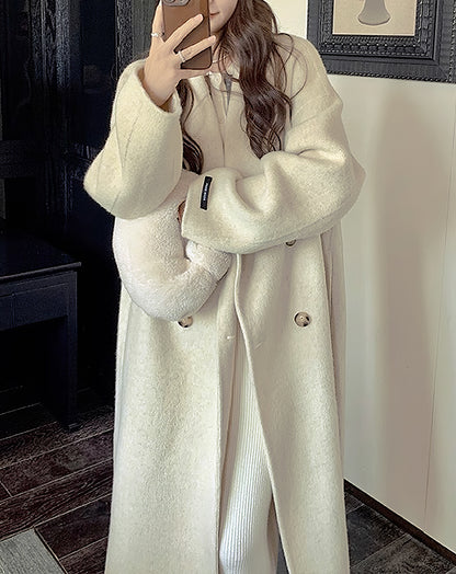 ♀Double Breasted Wool Coat