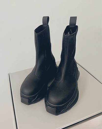 ♀Angular Sole Chelsea Boots