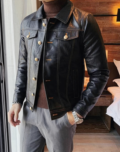 ♂Vintage Style Button Jacket