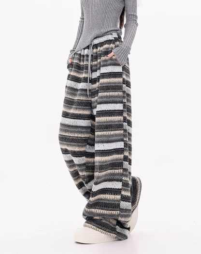 ♀Multi Stripe Lose Pants