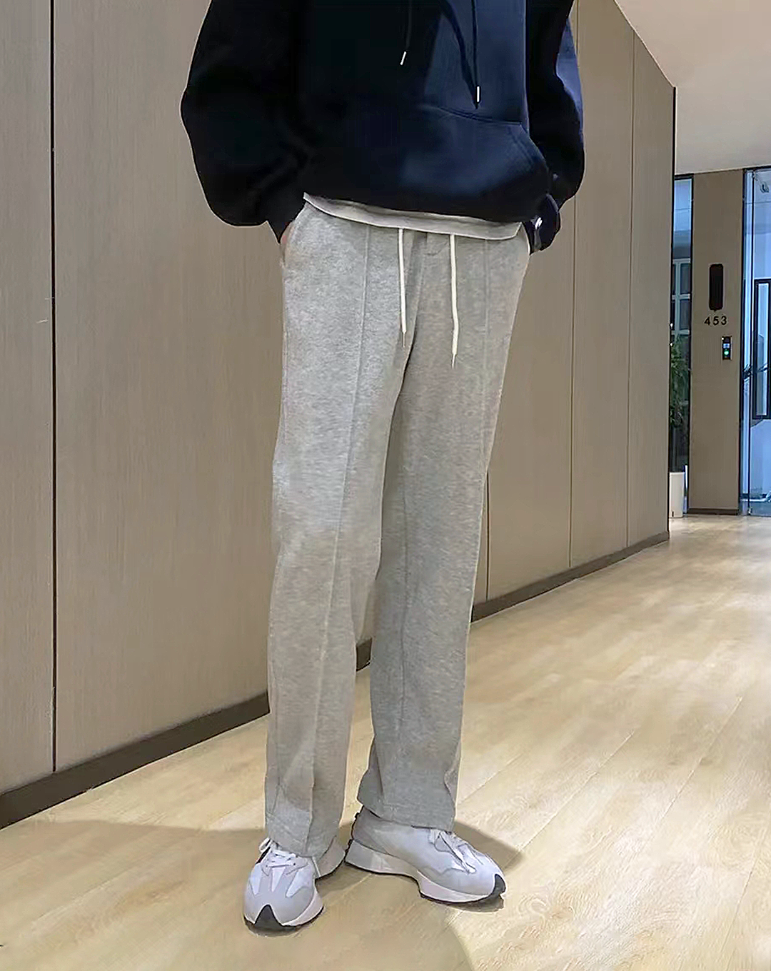 ♂Drawstring Waist Sweat Pants