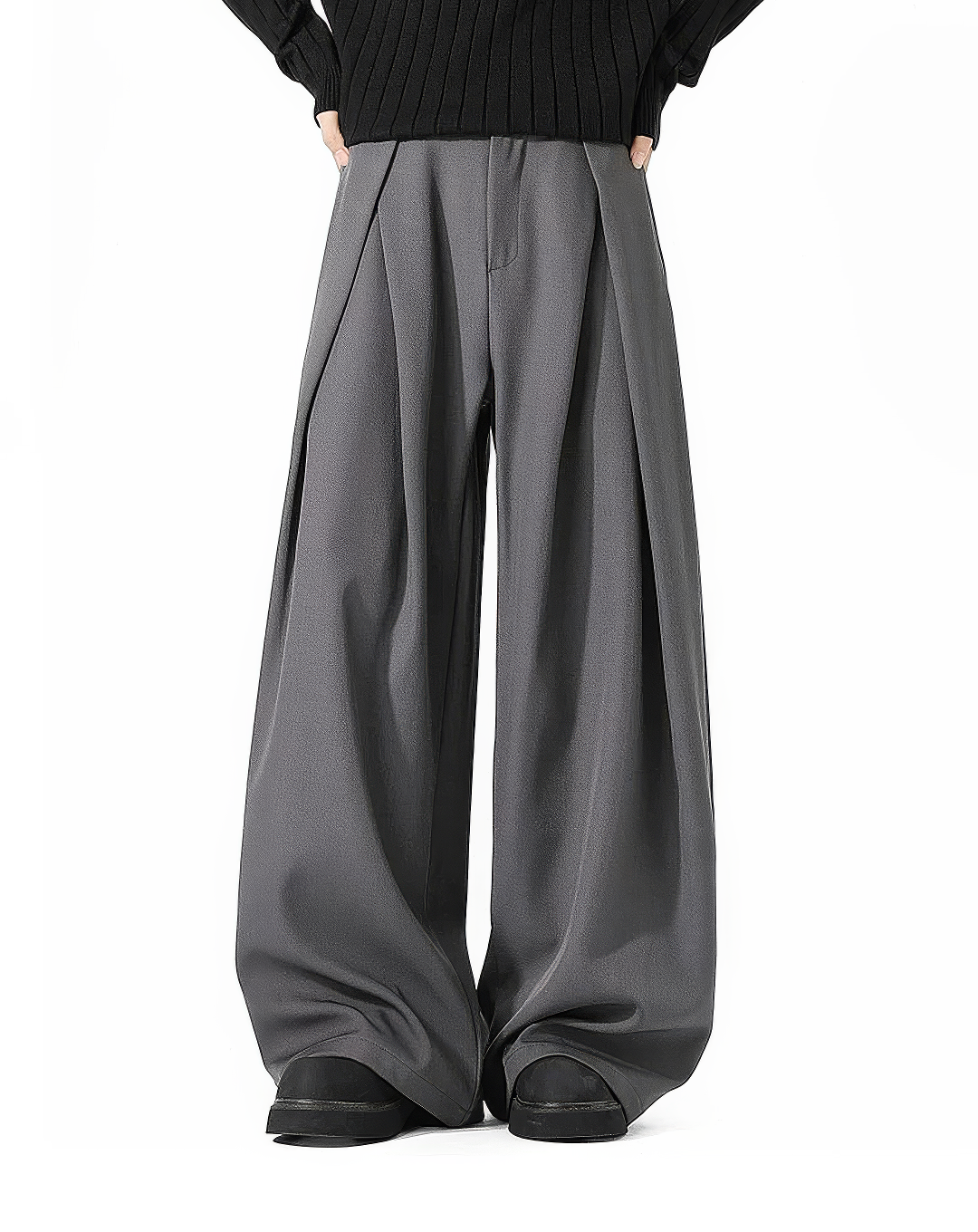 ♂Double Tuck Wide Slacks