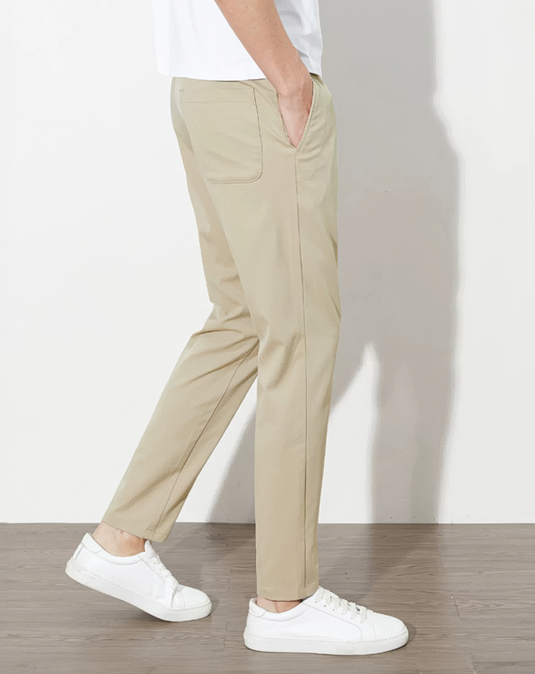 ♂Tapered Drawstring Casual Pants
