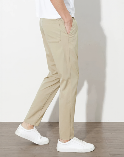 ♂Tapered Drawstring Casual Pants