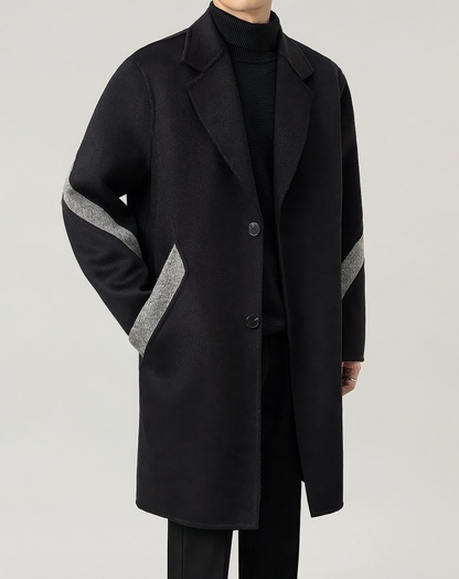 ♂Line Accent Wool Coat