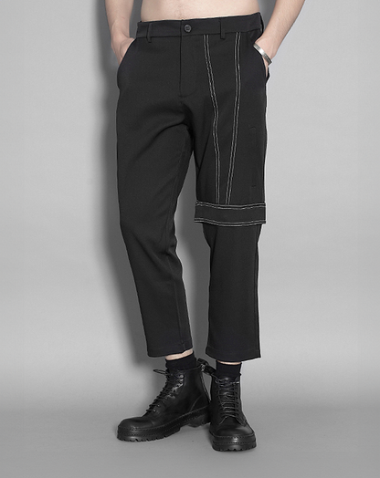 ♂Asymmetric Stitch Design Pants