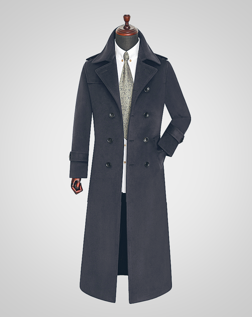 ♂Wool Long Trench Coat