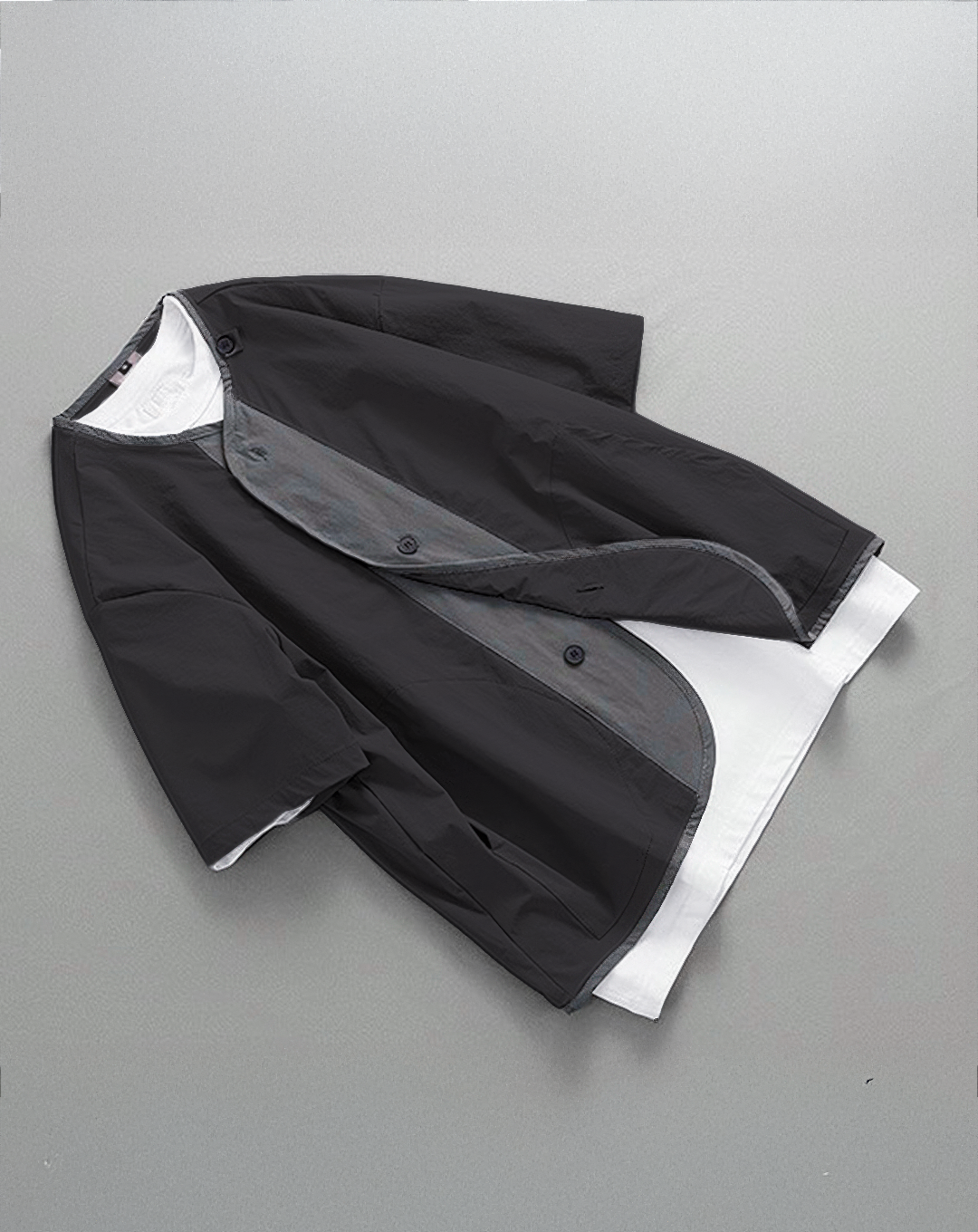 ♂Contrast Panel Overshirt