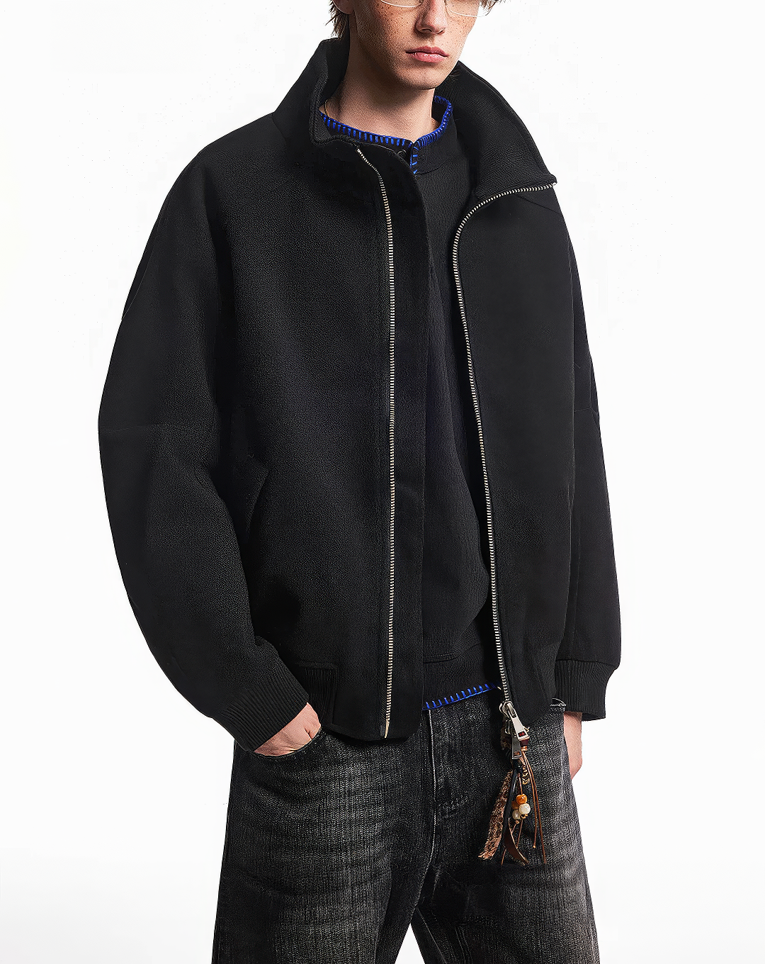 ♂♀ Zip Melton-like Jacket
