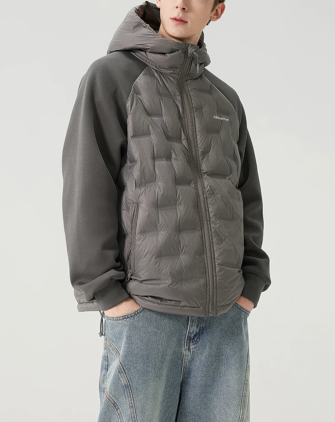 ♂Quilted Hybrid Puffer Jacket