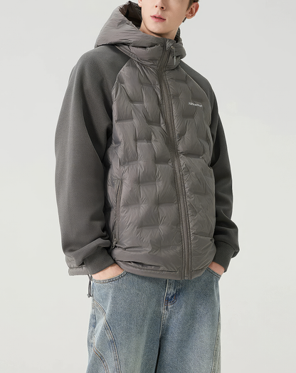 ♂Quilted Hybrid Puffer Jacket