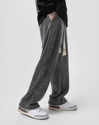 ♂Drawstring Corduroy Pants