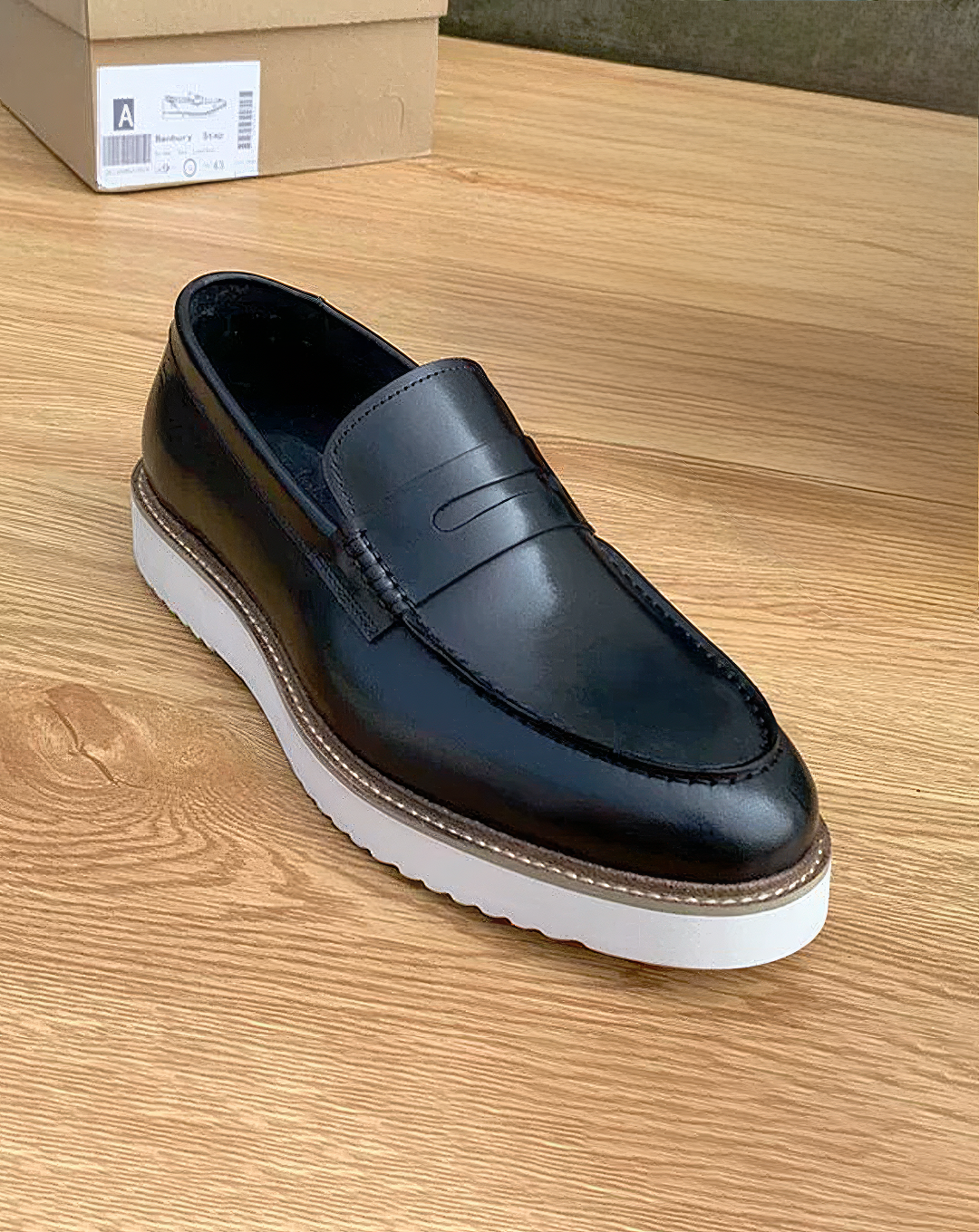 ♂本革／Platform Casual Penny Loafers