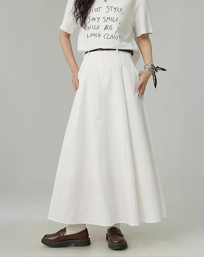 ♀Soft Flare Long Skirt