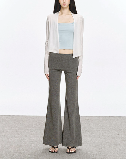 ♀High Waist Flare Pants