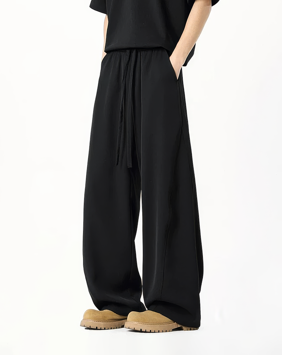 ♂Drawstring Wide Leg Pants