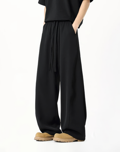 ♂Drawstring Wide Leg Pants
