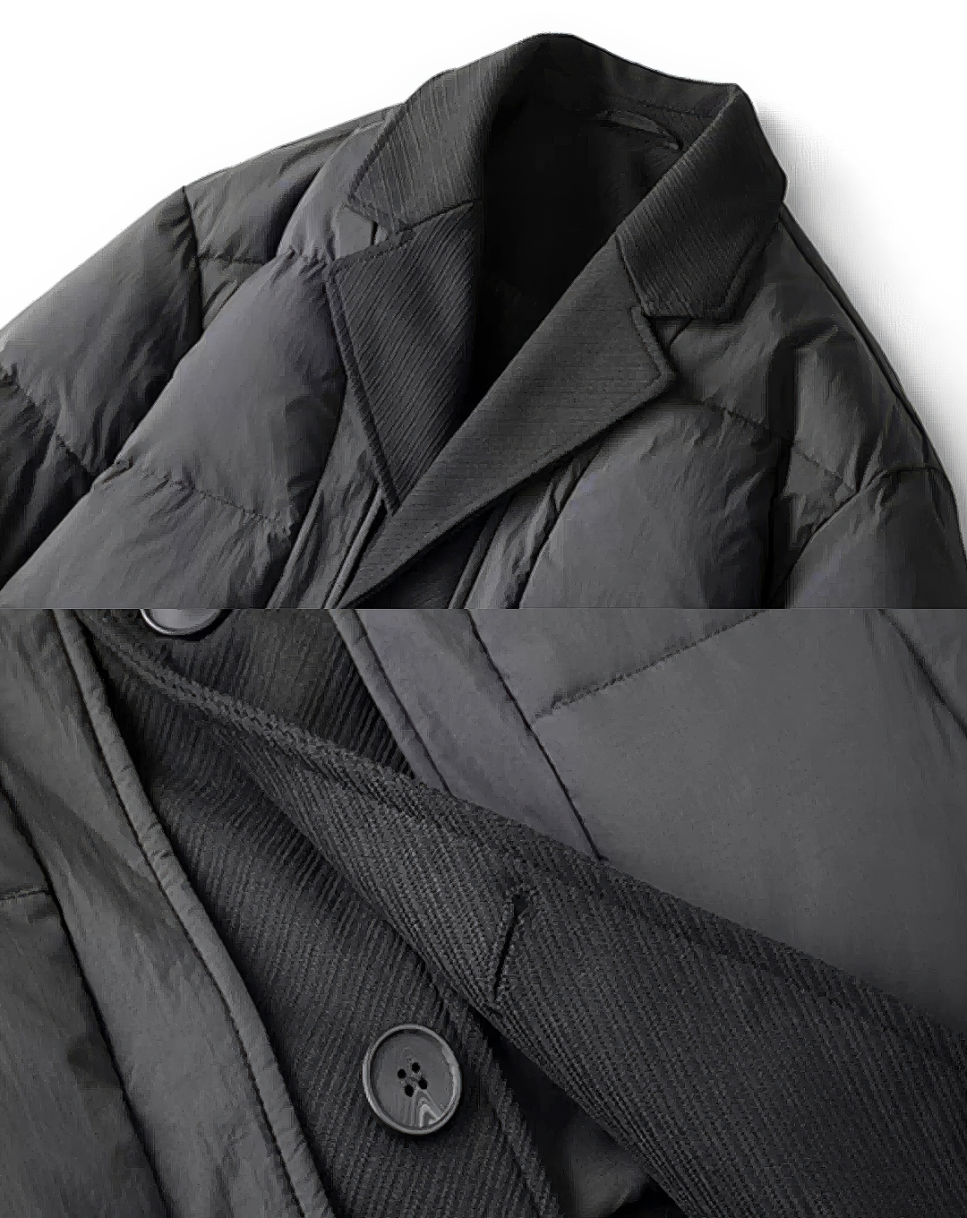 ♂Hybrid Lapel Puffer Jacket