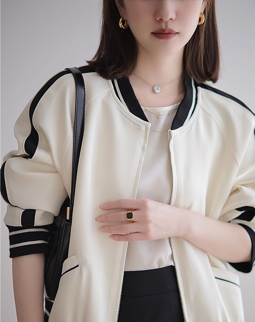 ♀Monotone Casual Blouson