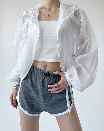 ♀Light Short Nylon Parka