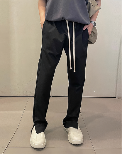 ♂Zip Split Hem Pants