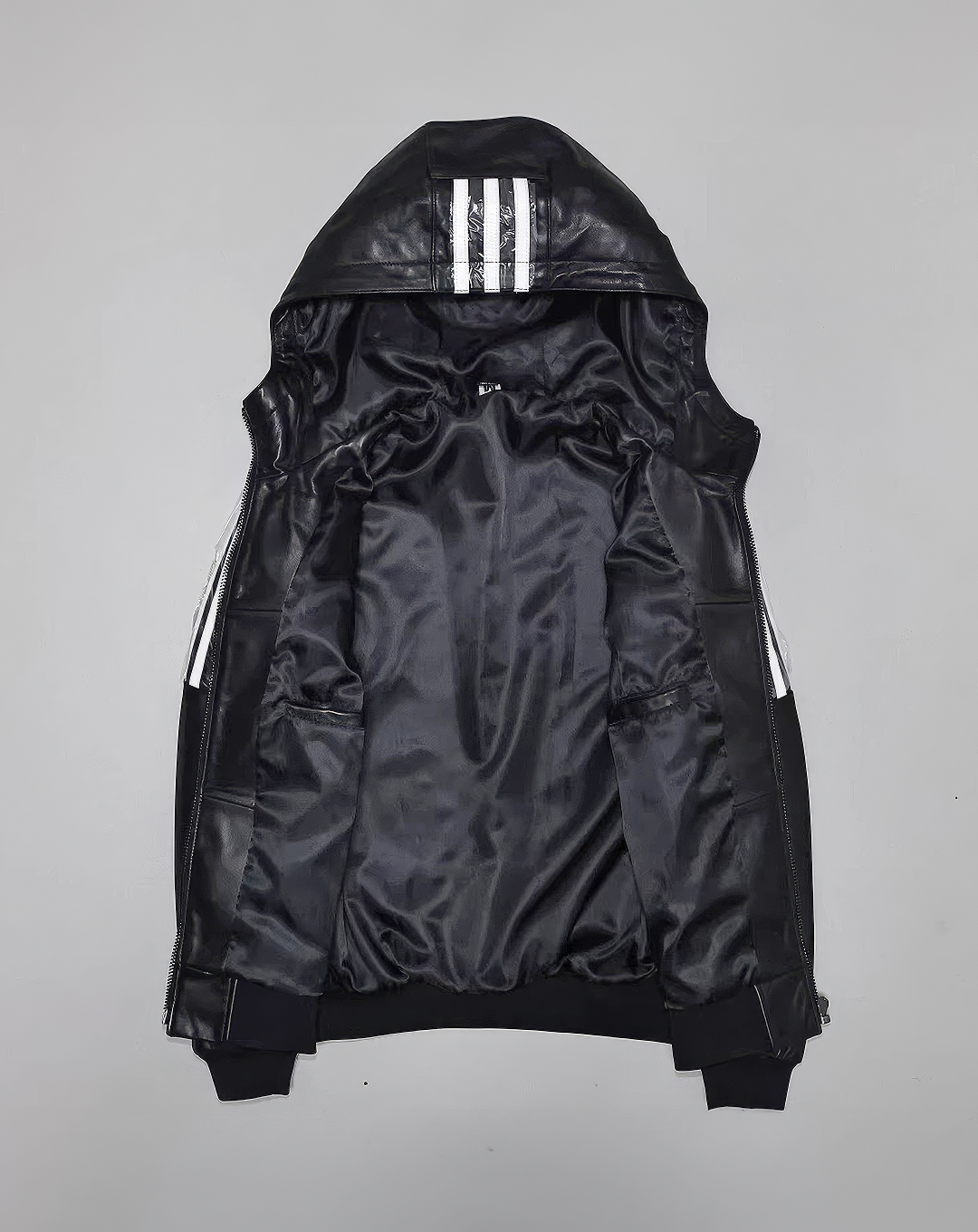 ♂本革／Sheepskin Triple Stripe Hoodie