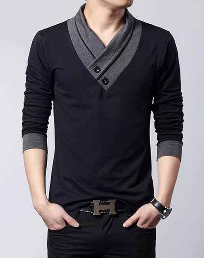 ♂Button V Neck Shirts