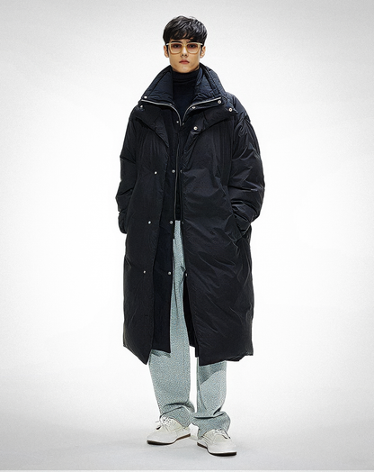 ♂Oversize Stand Collar Coat