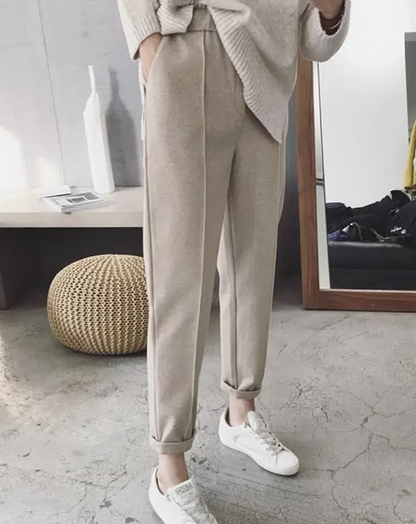 ♀Elegant Tapered Pants