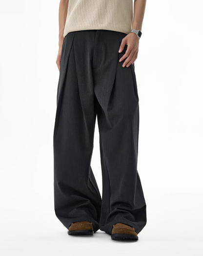 ♂♀Deep Tuck Wide Pants