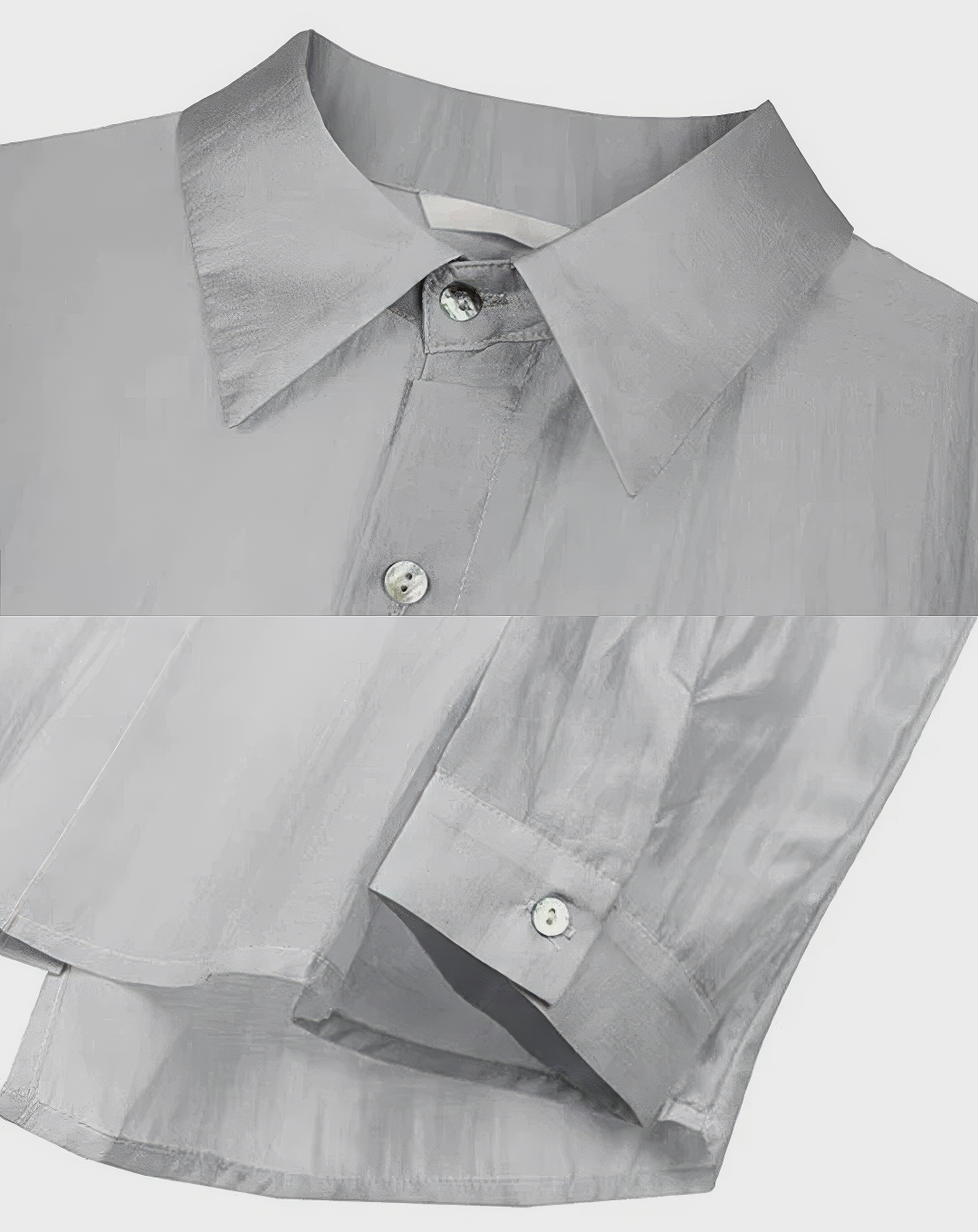 ♀Relaxed Sheer Button Shirt