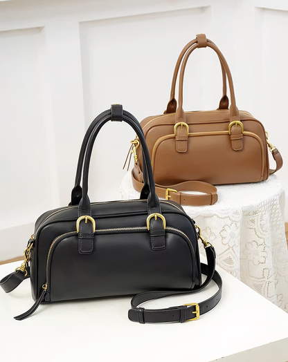 ♀本革／Leather Gold Buckle Bag