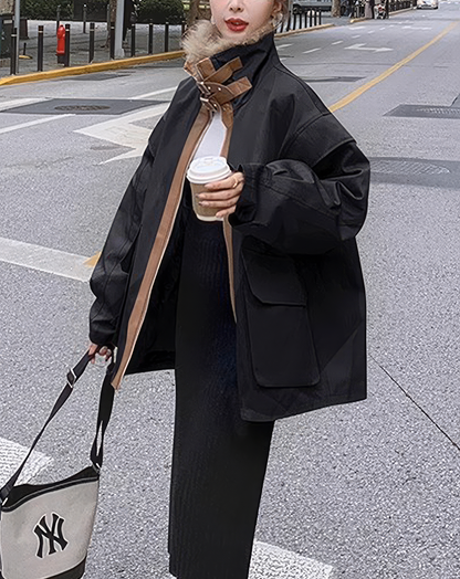 ♀Fur Collar Volume Jacket