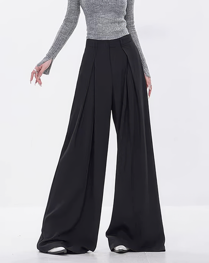 ♀Noir Deep Tuck Bottoms