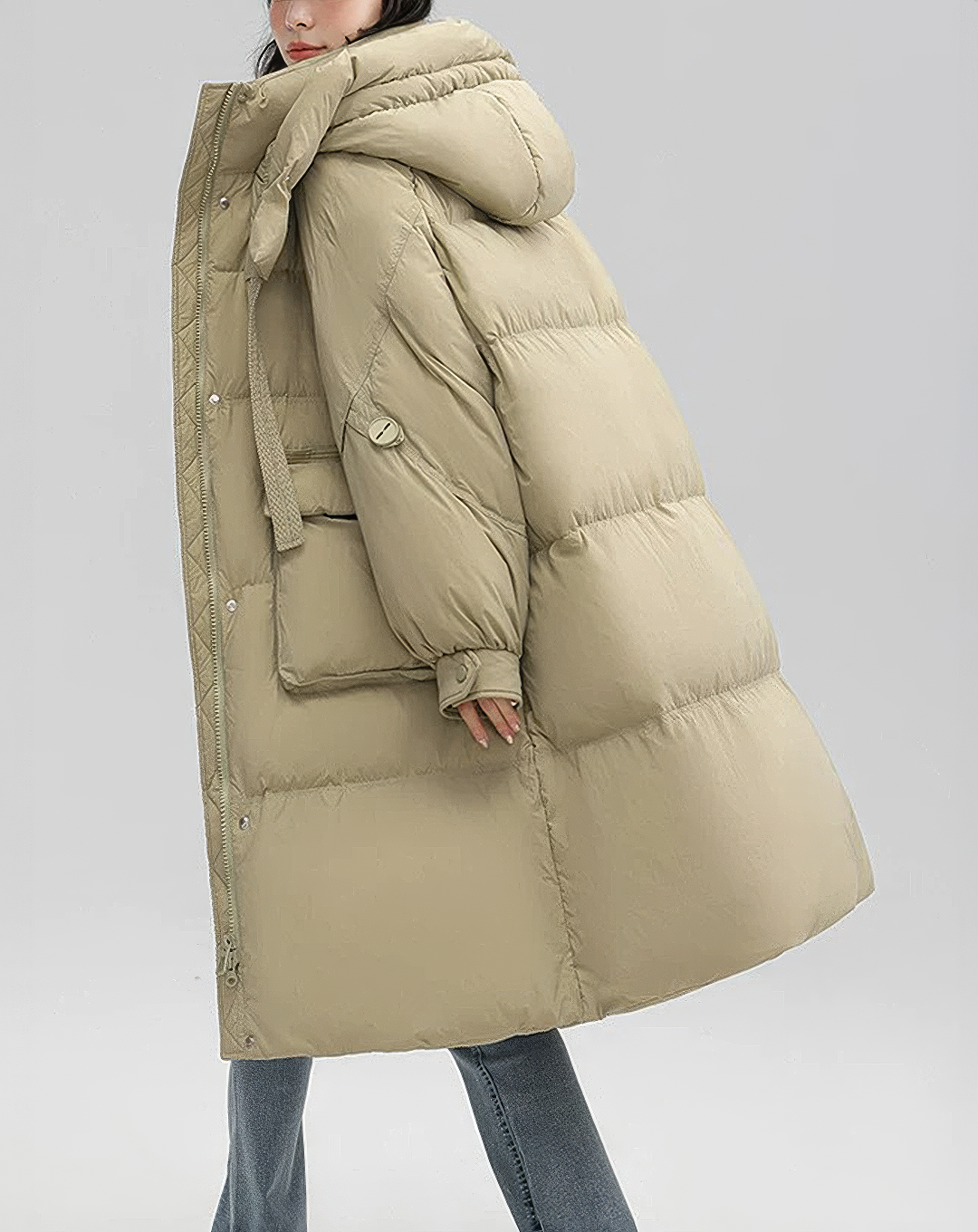 ♀Oversized Puffer Long Coat