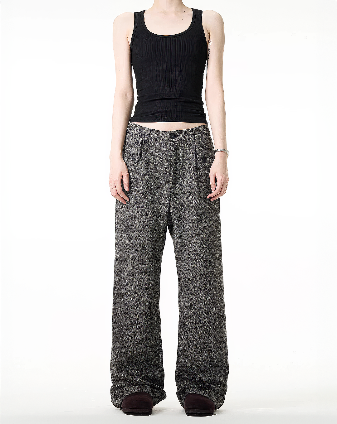 ♂Vintage Texture Wide Pants