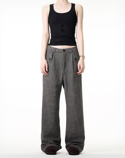 ♂Vintage Texture Wide Pants
