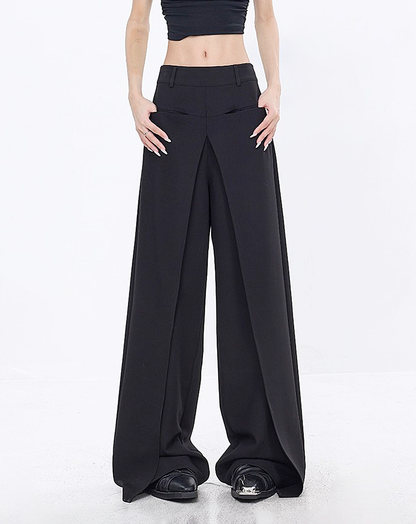♀V-Cut Draped Pants
