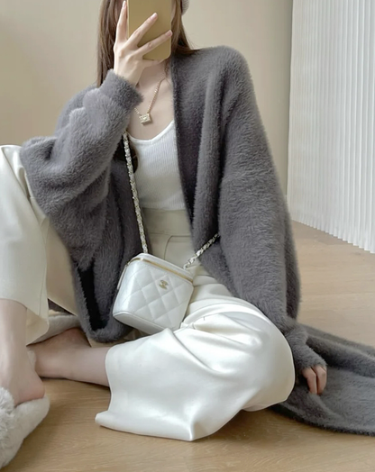 ♀Knit Long Cardigan