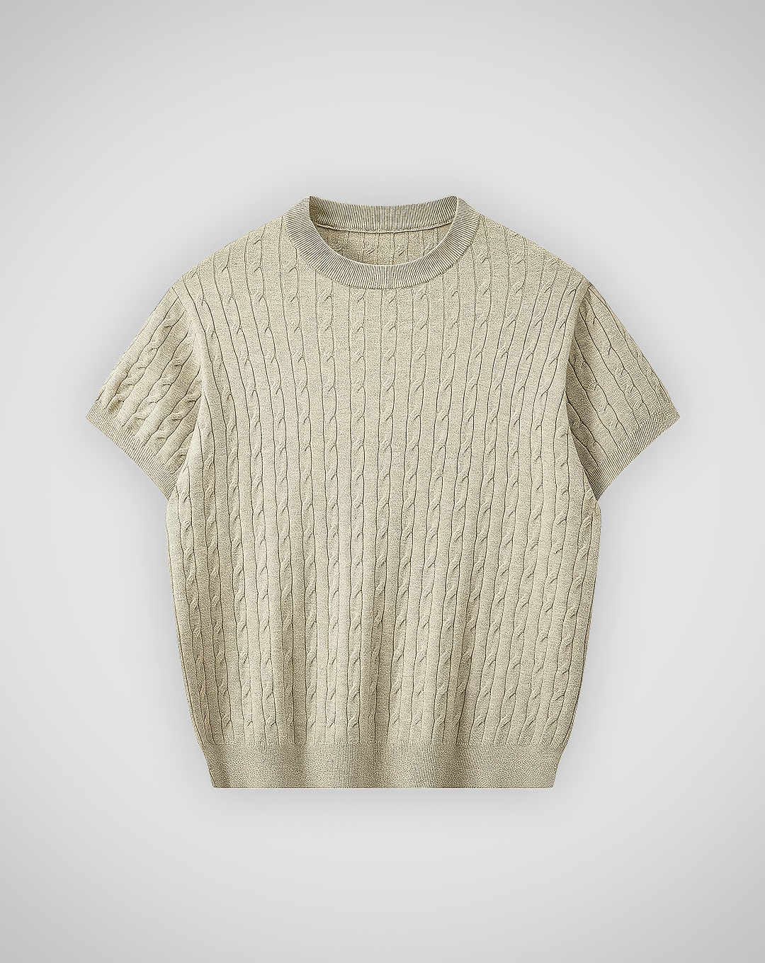 ♂Crew Neck Cable Knit