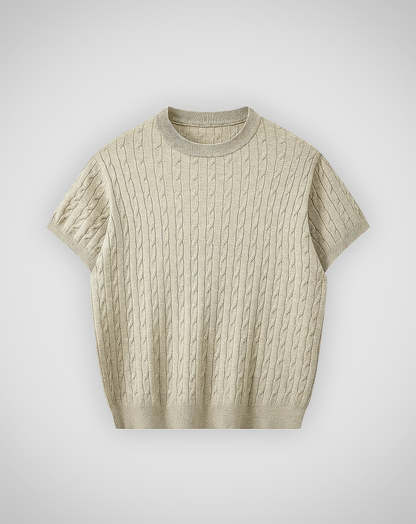 ♂Crew Neck Cable Knit