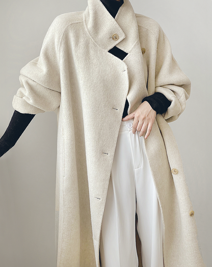 ♀Wool Long Chester Coat