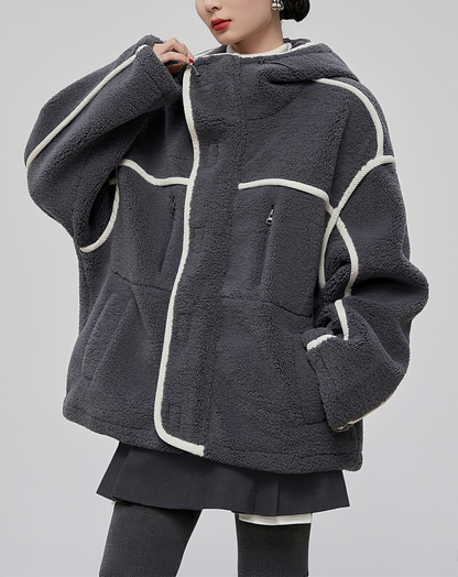 ♀Fluffy Fleece Blouson