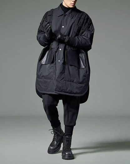♂Fringe Patchwork Coat