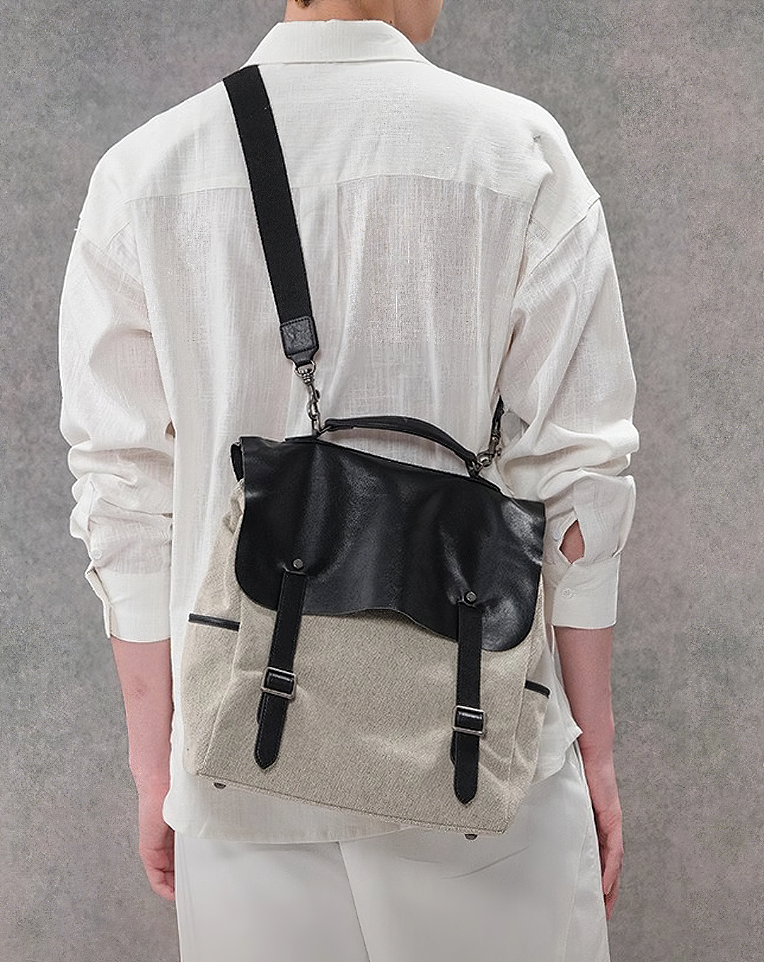 Contrast Flap Utility Bag