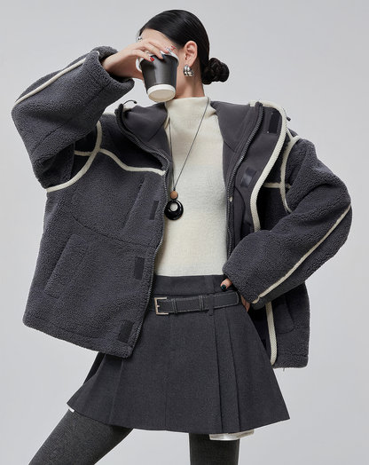 ♀Fluffy Fleece Blouson
