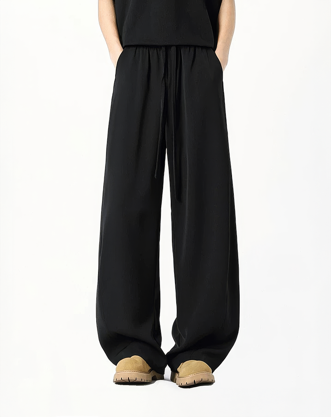 ♂Drawstring Wide Leg Pants