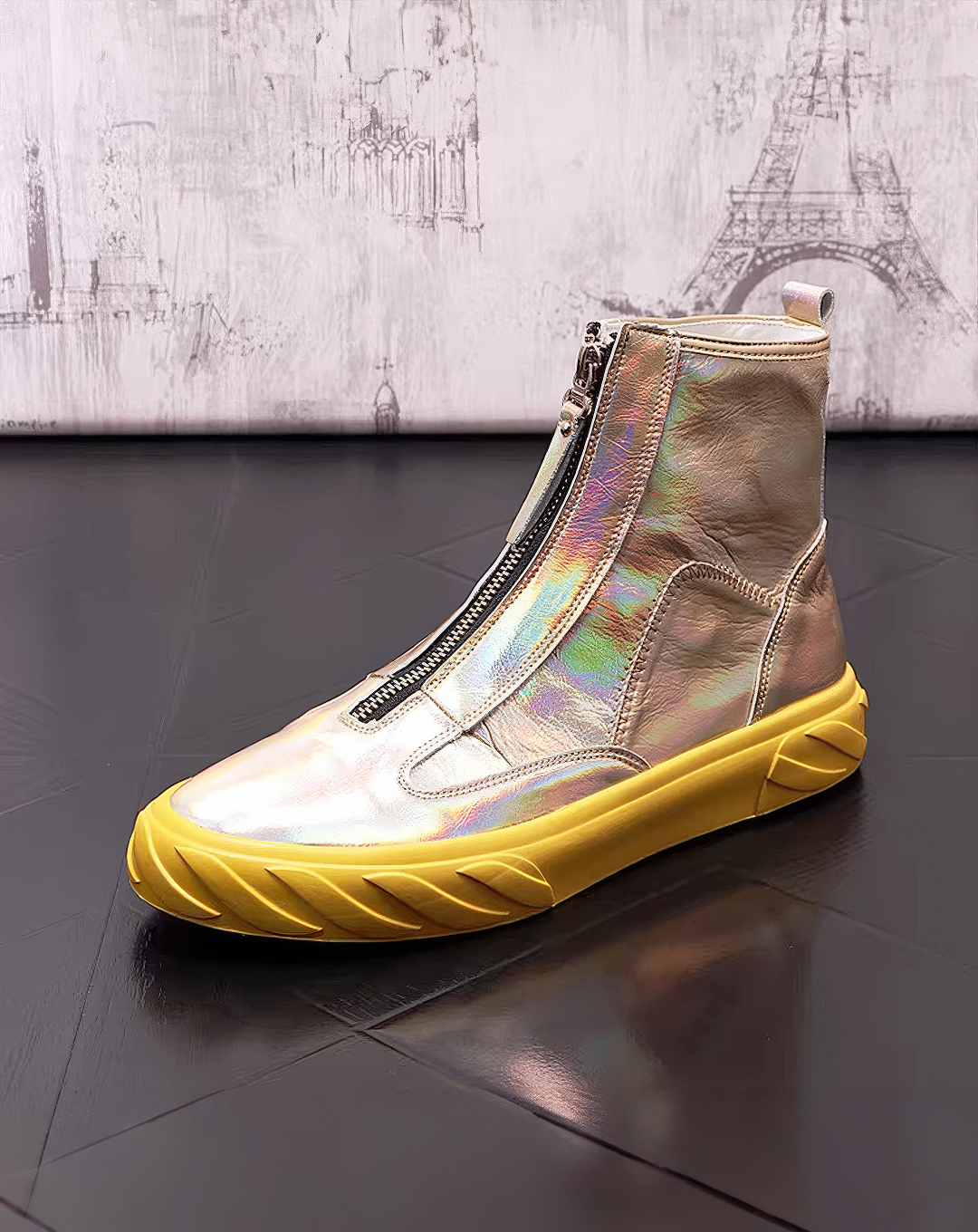 ♂♀Futuristic Front Zip Sneakers