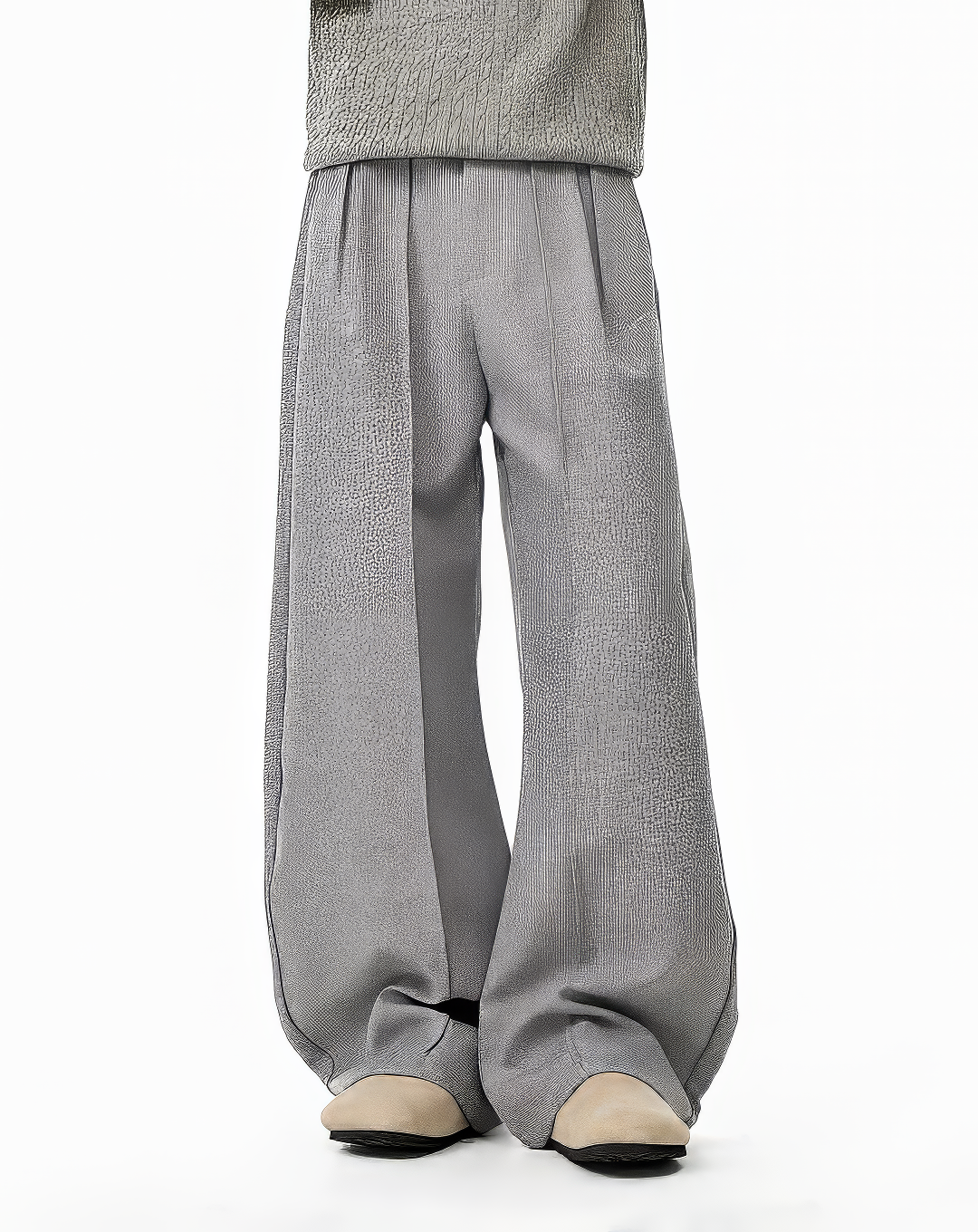 ♂♀Double Button Wide Trousers